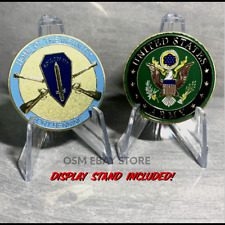 UNITED STATES ARMY FT BENNING HOME OF THE INFANTRY Challenge Coin with Stand picture