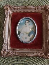 Vintage Isabella Montgomery Portrait Cameo Wall Art Ornate Frame picture