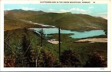 Chittenden Dam Green Mountains Vermont VT WB Postcard UNP VTG Curt Teich Unused picture