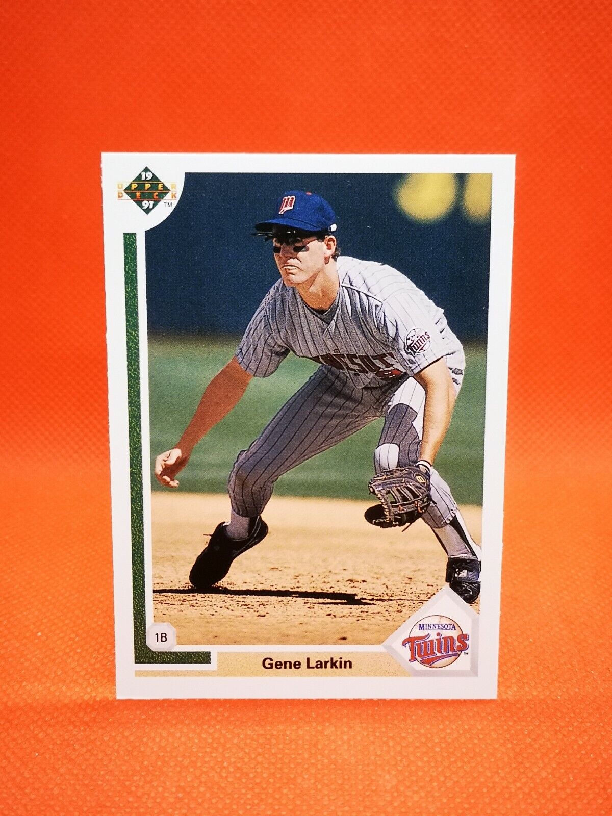 1991 Upper Deck US NM+/M Minnesota Twins Baseball Card #501 GENE LARKIN
