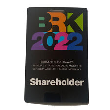2022 Berkshire Hathaway Annual Shareholders Meeting ticket credential Buffett picture