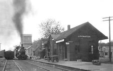 Lovington Illinois IL Railroad Train Station Depot Reprint picture