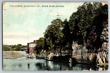 Burlington, Vermont VT - The Gorge, Winooski View - Vintage Postcard - Posted picture