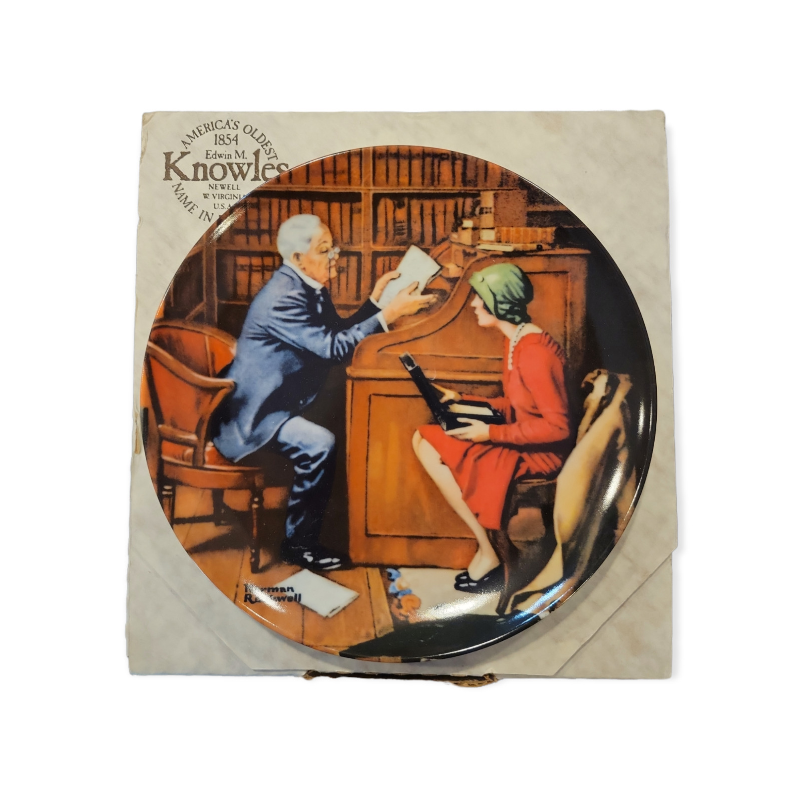 Norman Rockwell Paintings - Edwin M Knowles Limited Edition Decorative Plates