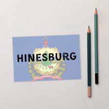 Hinesburg Vermont State Flag Background Standard Postcard picture