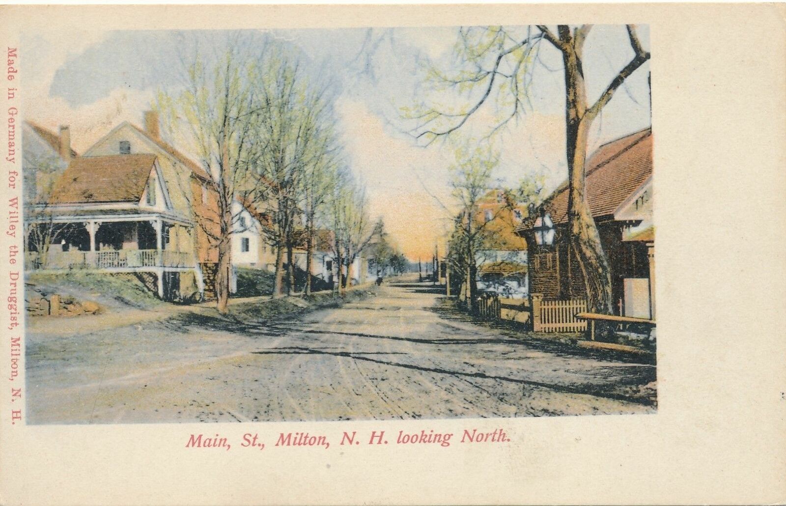 MILTON NH - Main Street looking North - udb (pre 1908)