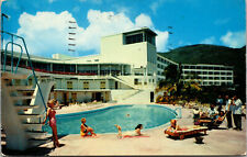 Vtg Virgin Isle Hotel St Thomas Virgin Islands Women Bathing Suits Pool Postcard picture
