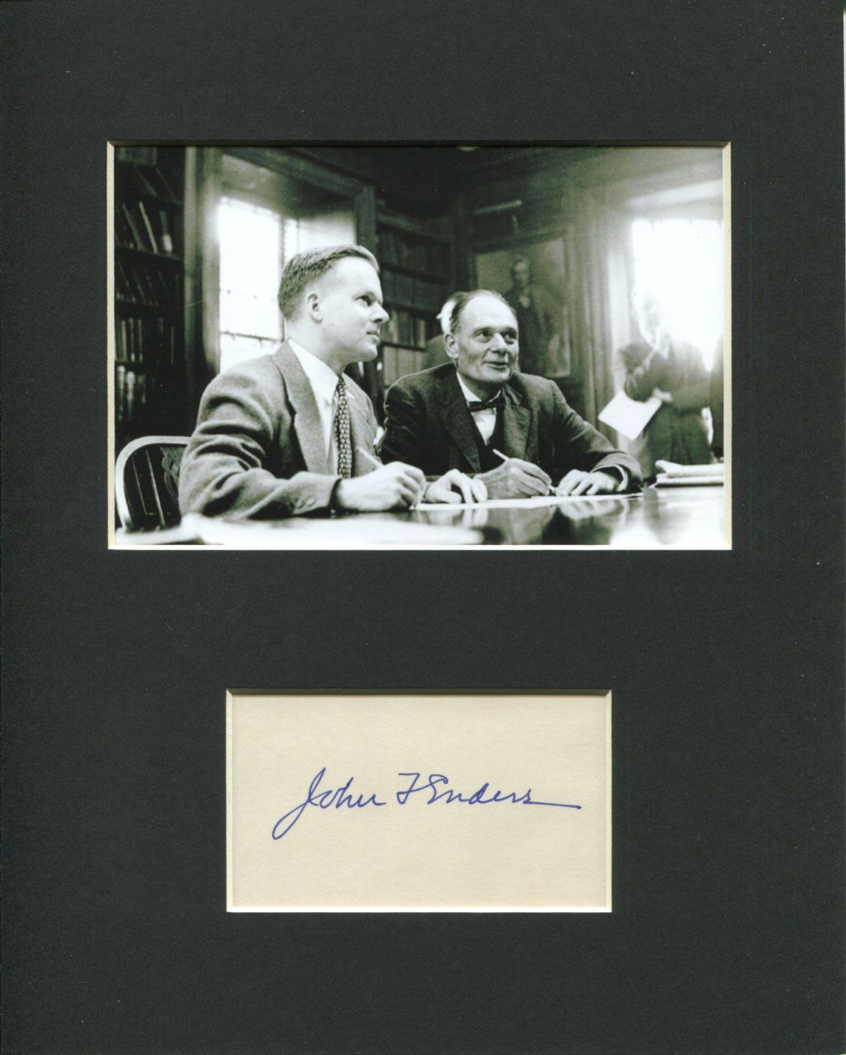 John Franklin Enders Nobel Prize Winner Medicine Signed Autograph Photo Display