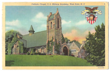 West Point New York c1940's Catholic Chapel, church, U. S. Military Academy picture