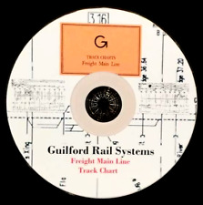 Guilford Railway Systems Freight Main Line Track Chart Pages on DVD picture