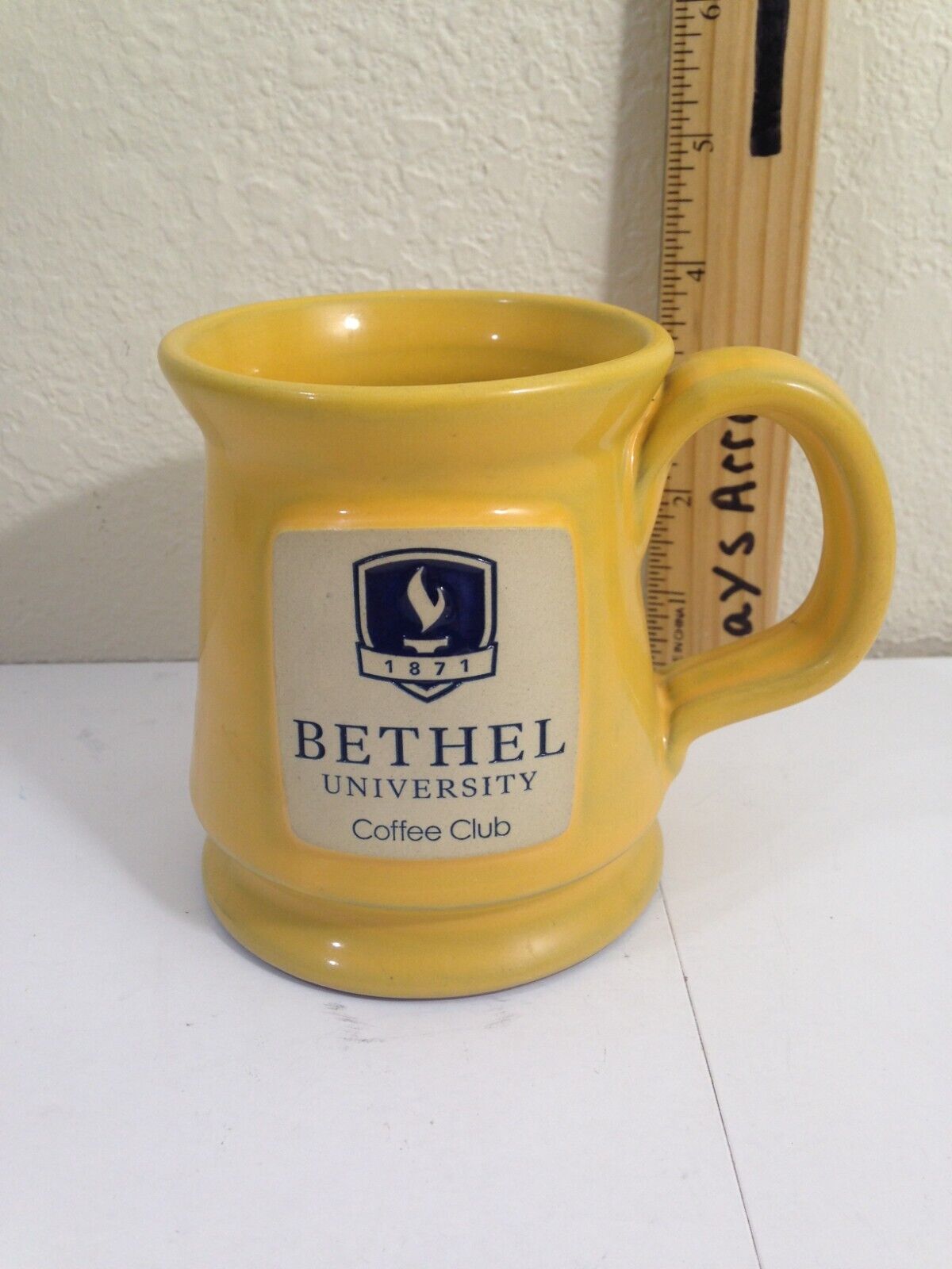 Deneen Hand Thrown Pottery BETHEL UNIVERSITY COFFEE CLUB Cup Mug 2015