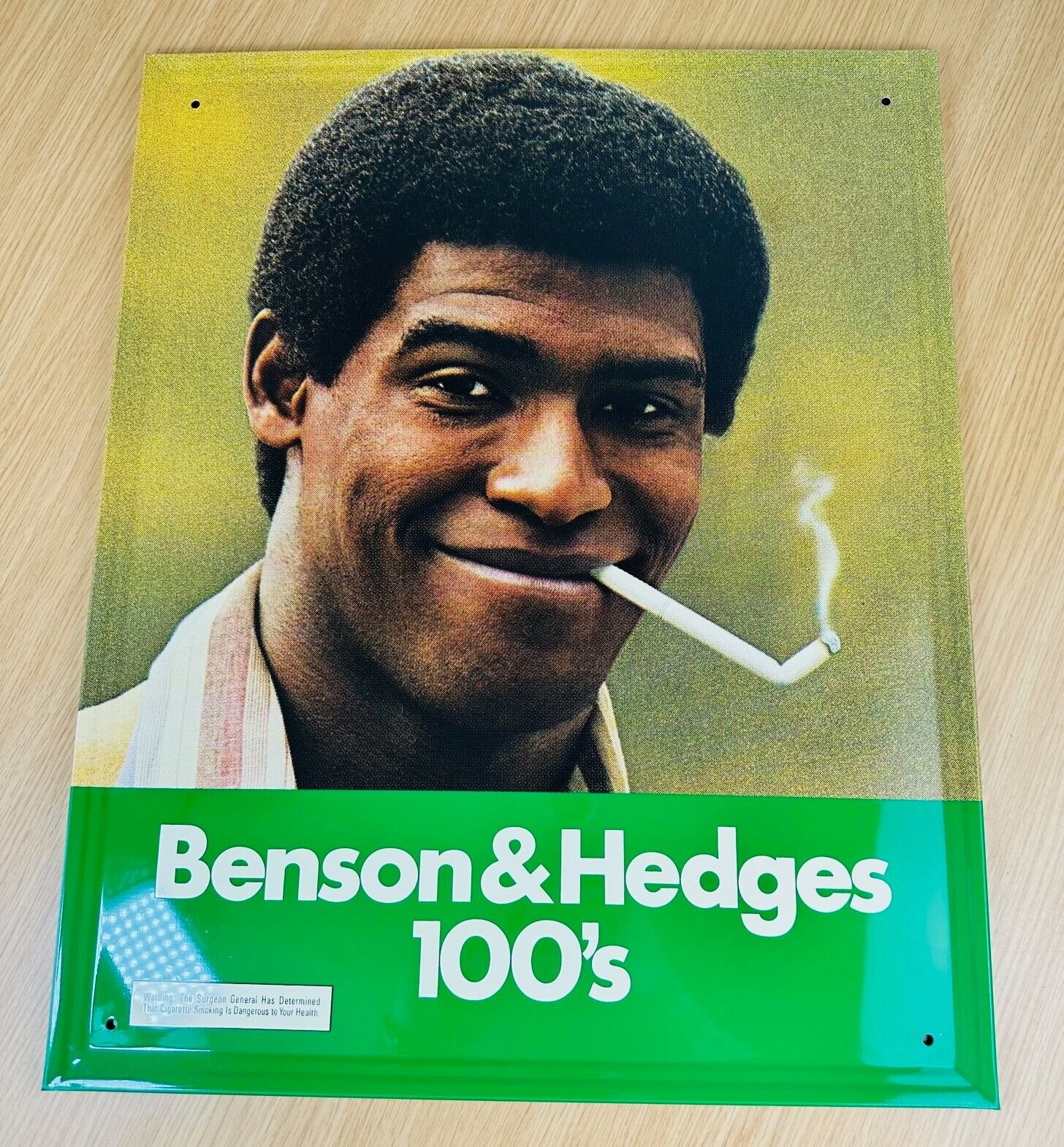 NEW 1976 Benson & Hedges Cigarettes Metal Sign 23.5\