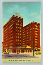 Erie PA-Pennsylvania, Richford Hotel, Exterior, Vintage Postcard picture