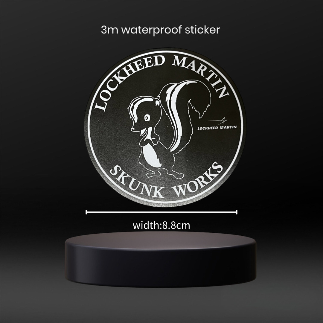 Lockheed-Martin Skunk Works Military Logo 3M waterproof Sticker