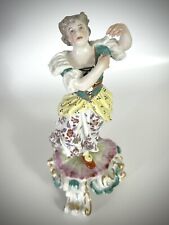 Antique Crown Derby Porcelain Figurine Dancer Dancing Girl Child Hand Painted picture