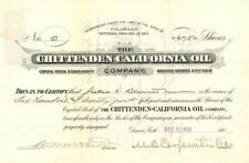 Chittenden-California Oil Co. - Stock Certificate - Oil Stocks and Bonds picture