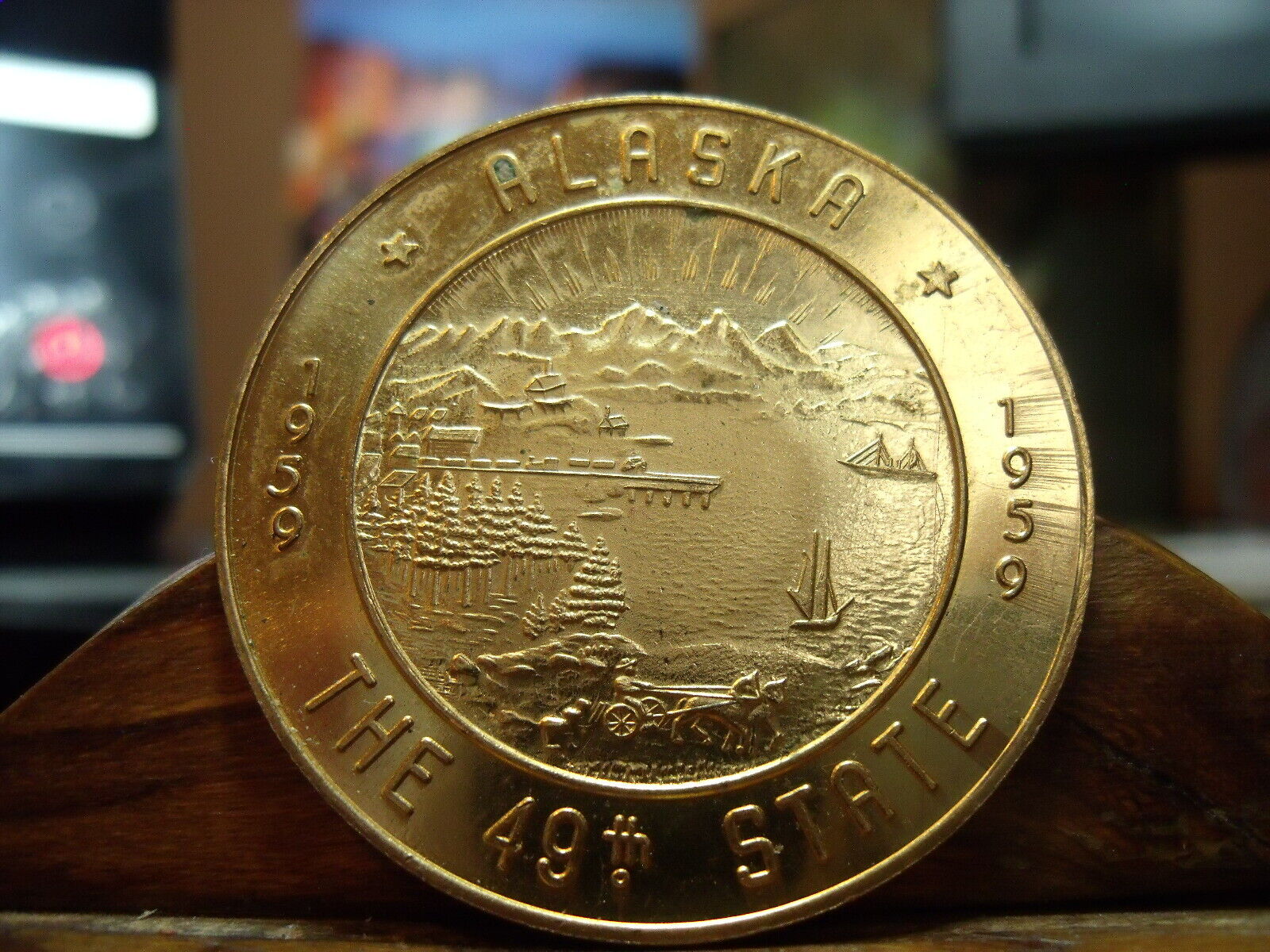 ALASKA FAIRBANKS 1959 49TH STATE $1.00 IN TRADE BIRTHDAY YEAR SOUVENIR MONEY