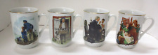 4 Norman Rockwell Mugs Cups picture
