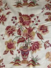 J H Thorp Designer Linen Fabric “Shelburne” Pattern 5.5 Yards Rare Pattern picture
