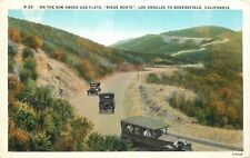 Postcard California Los Angeles Ridge Route Bakersfield autos Western 23-5241 picture