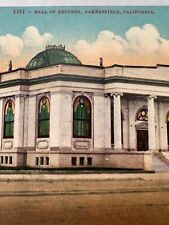 Antique Postcard Hall of Records Bakersfield, California Litho picture