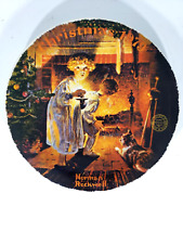 Norman Rockwell Vintage 1979 Collector Christmas  Plate , Somebody's Up There picture