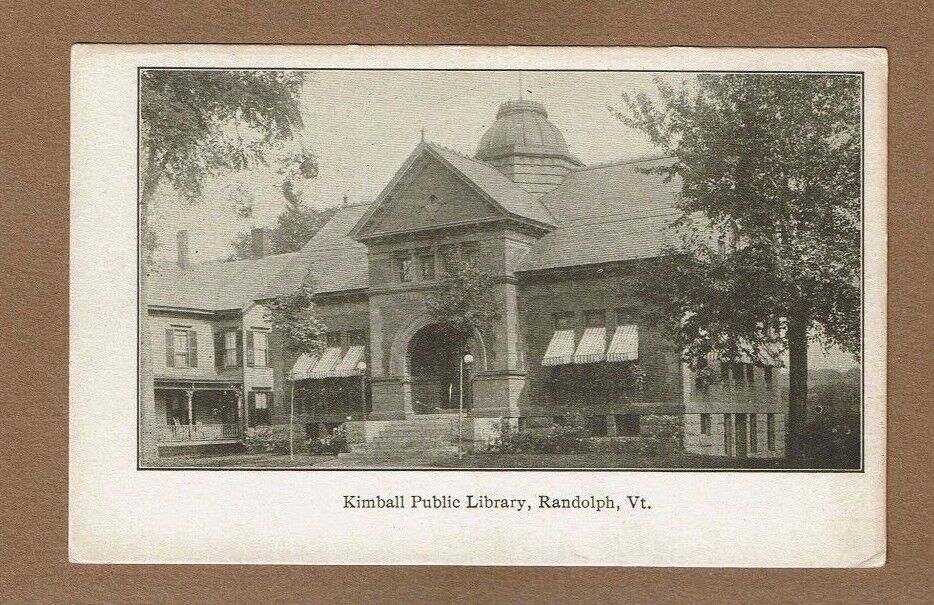 Randolph,VT Vermont, Kimball Public Library