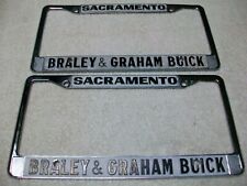 Braley and Graham Buick Sacramento Dealership Metal License Plate Frame  picture