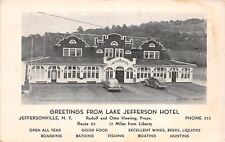 J54/ Jeffersonville New York Postcard c1940 Hotel Hoering Prop.  216 picture