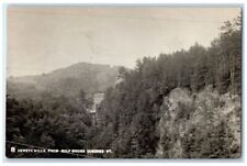1916 Dewey's Mills From Gulf Bridge Quechee Vermont VT RPPC Photo Postcard picture