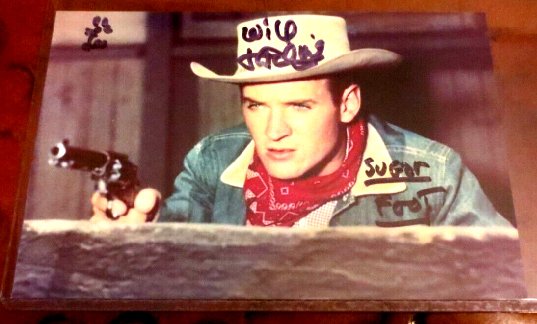 Will Hutchins actor signed autographed photo as  Tom Brewster in Sugarfoot