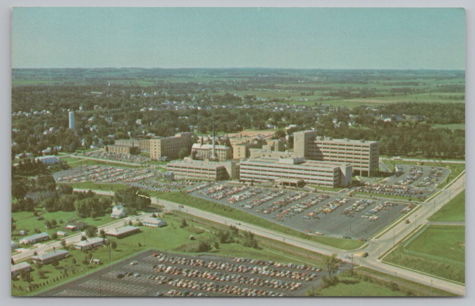 Marshfield Wisconsin~Air View Marshfield Clinic~Vintage Postcard