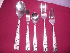 Cambridge CONQUEST Frosted Glossy Butter Knife Serving & Sugar Spoon 2 Forks GE4 picture
