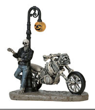 Lemar BAD TO THE BONE Spooky Town Halloween Village Carnival Biker picture