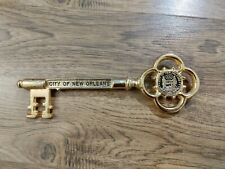 Vintage 80s Brass Key To The City Of New Orleans Award NOLA History RARE picture