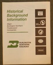Burlington Northern Railroad 1980 Historical Booklet picture