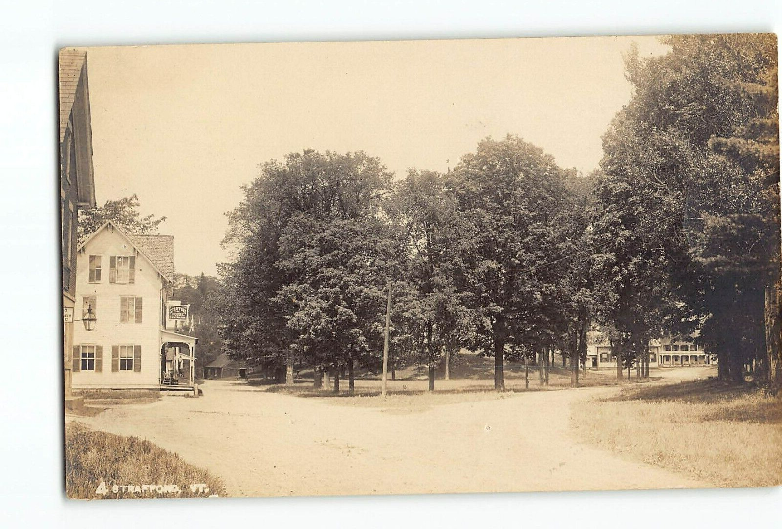 Old Vintage Real Photo RPPC Postcard of Strafford VT