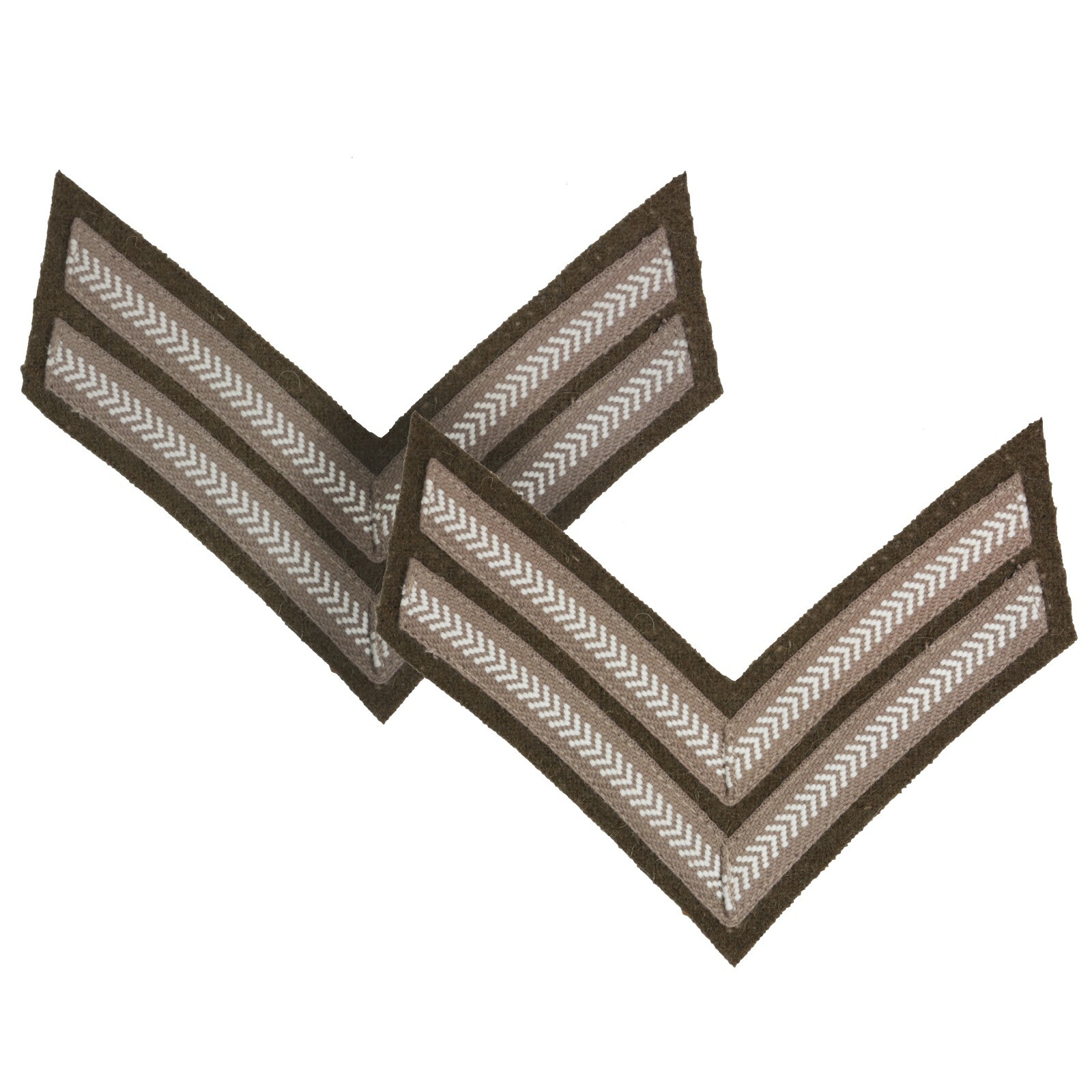 WW2 British Army Rank Chevrons – Corporal Insignia Pair (Reproduction)