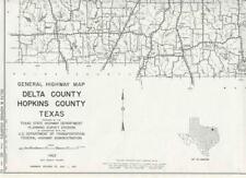 Delta & Hopkins County Texas General Highway Map 1971 State Highway Department picture