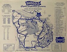 Darigold Angeles Cooperative Creamery Placemat w/Ferry Schedule Port Angeles WA. picture
