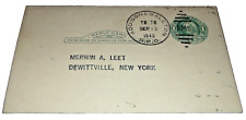 SEPTEMBER 1946 B&O BALTIMORE & OHIO TRAIN #78 RPO POST CARD ADDISON & GALETON picture