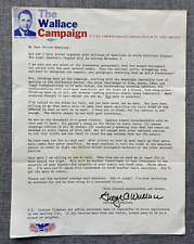Gov George C Wallace The Wallace Campaign Montgomery Alabama Campaign Letter picture