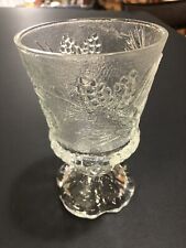 Vintage Ponderosa Pine Tiara Indiana Glass Footed Goblet picture