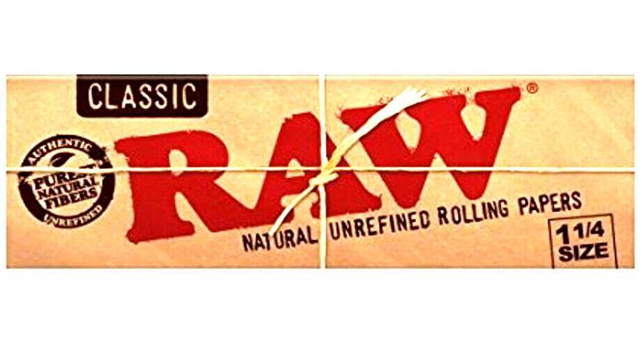 Raw 1 1/4 Rolling Papers Classic Unrefined 50 LVS/PK 1 Pack *USA SHIPPED*