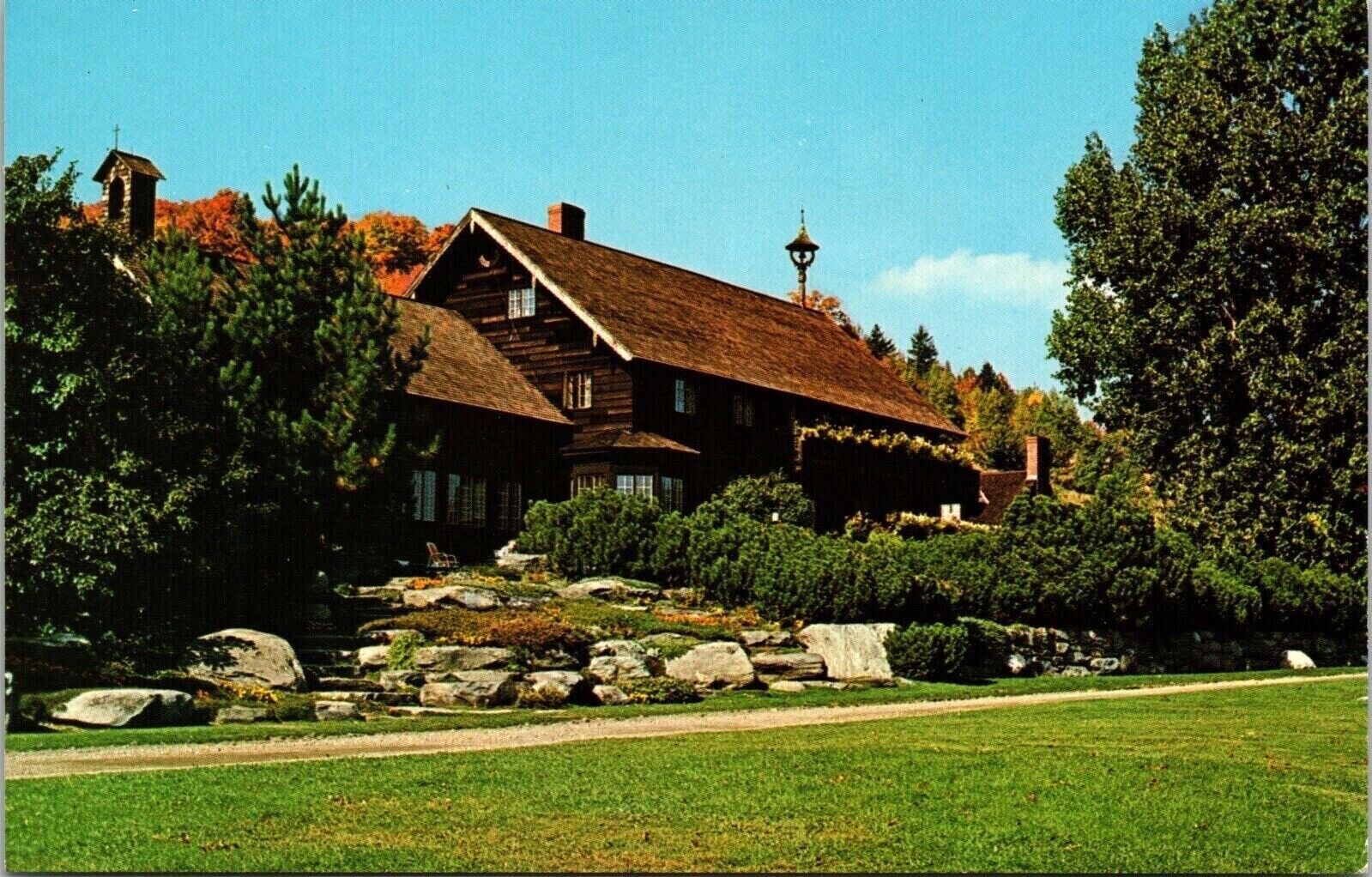 Trapp Family Lodge Stowe Vermont High Ridge Green Mountains UNP Vintage Postcard