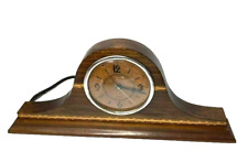 Waltham Mantelette Mantel Clock Electric Wooden Arts & Crafts Inlayed Working picture