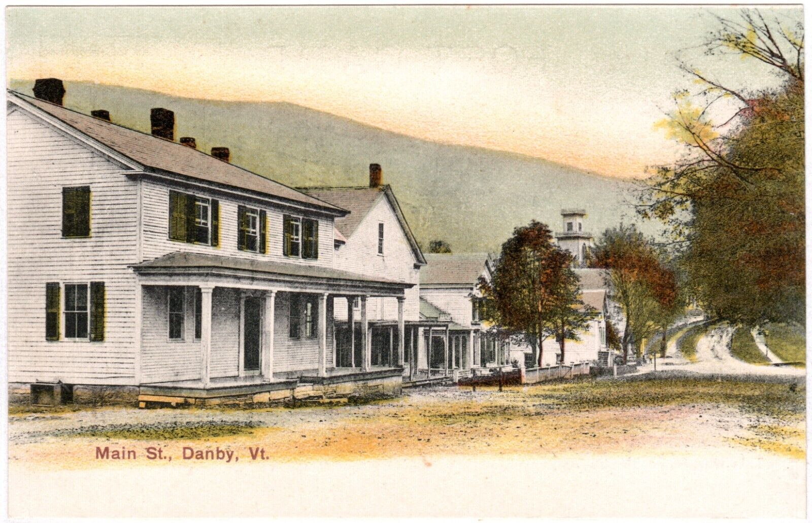 Postcard - Danby, Vermont - Main Street - Early 1900s, Unposted, UDB (T3)