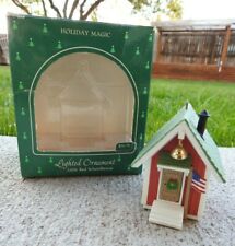 Hallmark Ornament 1985 Little Red Schoolhouse Magic Lighted  picture