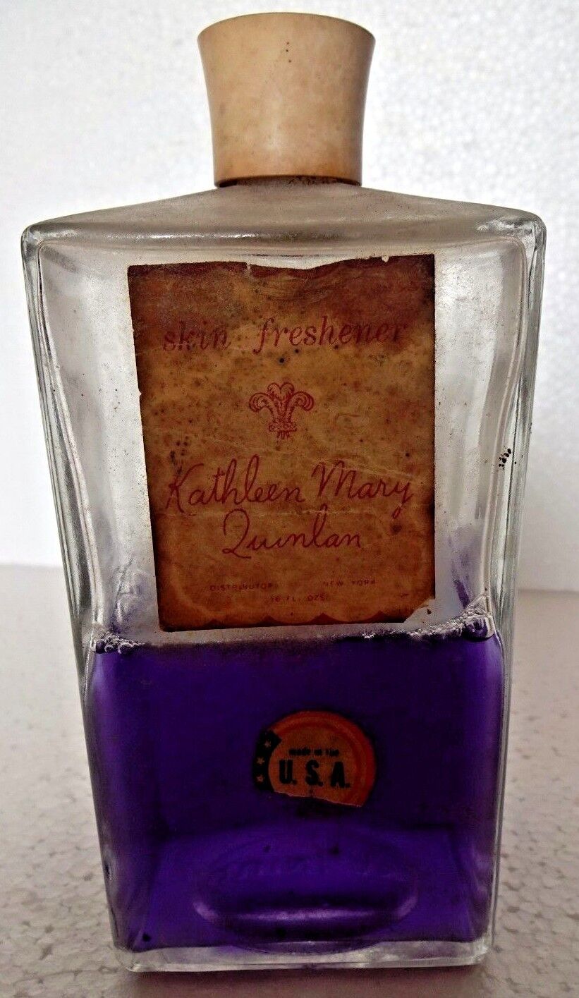 Vintage Bottle Of Skin Freshener Kathleen Mary Quinlan Collectible Usa Made #6