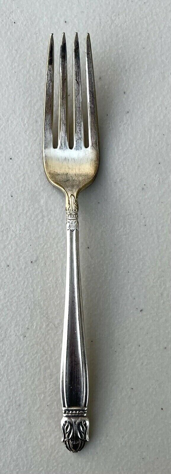 Holmes and Edwards IS Inlaid Silver Fork Danish Princess 7.5\